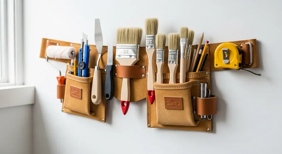 Malerværktøj til maling af sommerhus