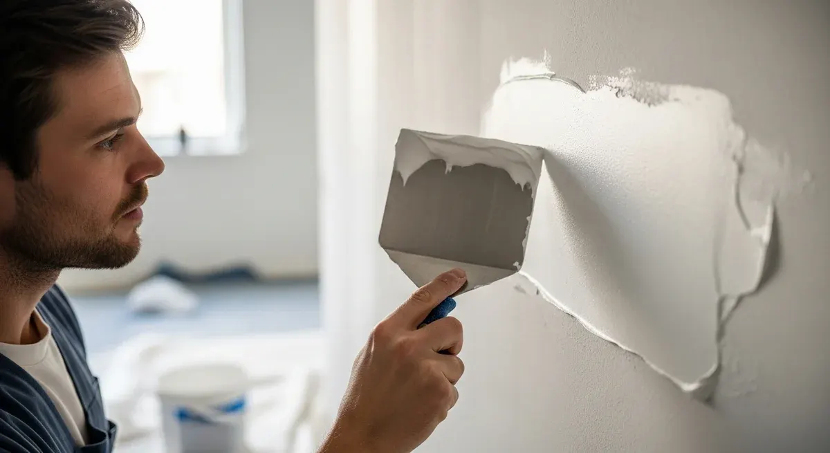 Færdigt malerresultat — Spartling i Bælum