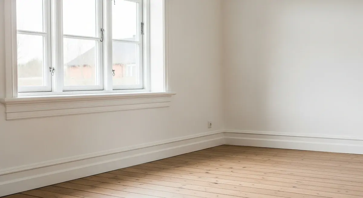 Færdigt malerresultat — Maling af træværk i Hornbæk