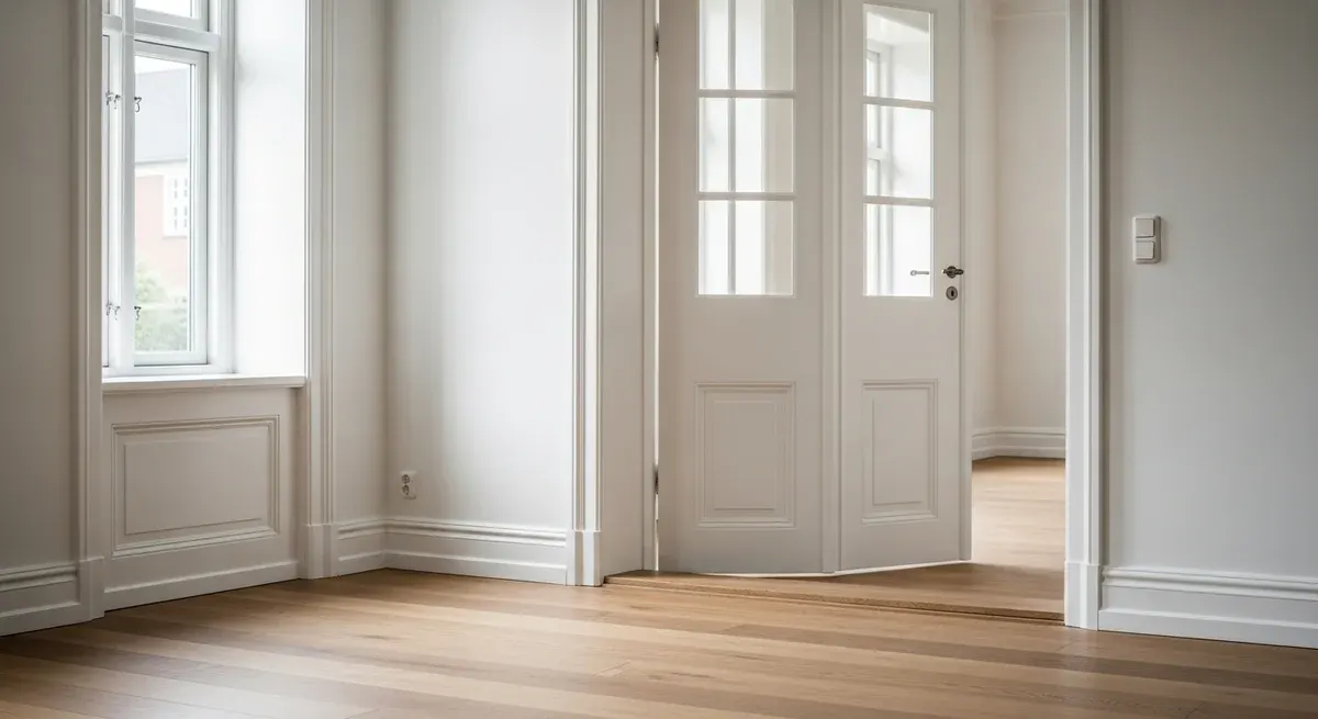 Færdigt malerresultat — Maling af træværk i Dronningmølle