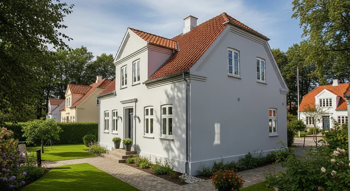 Færdigt malerresultat — Udvendig maling i Gentofte