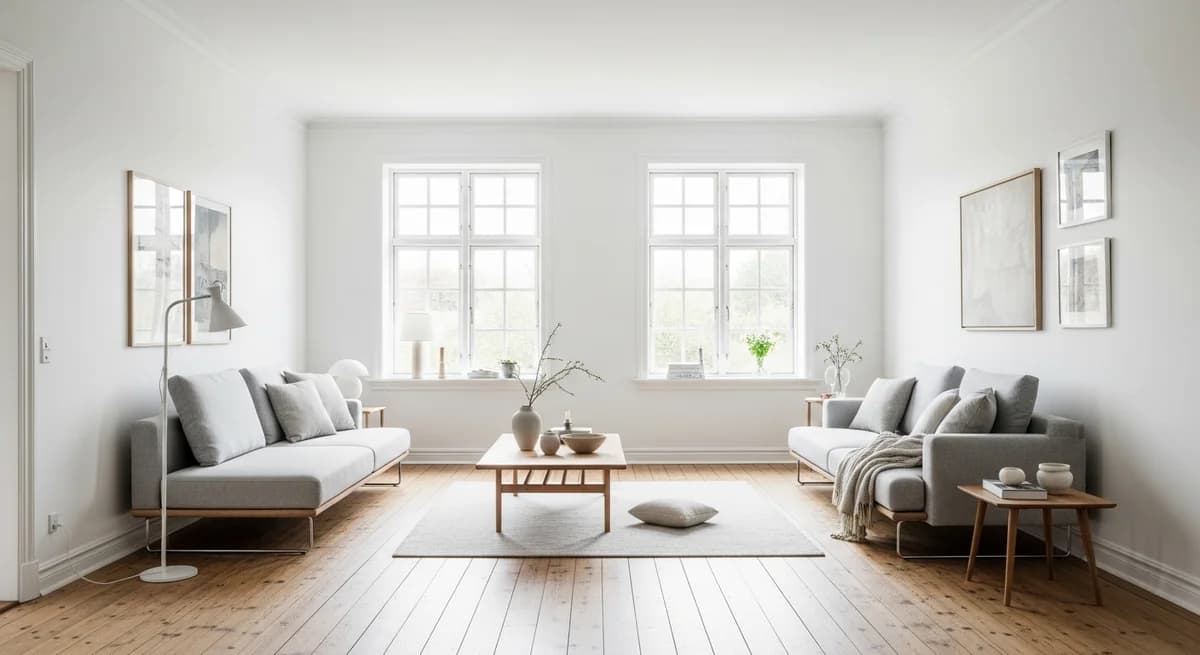 Færdigt malerresultat — Maling af lejlighed i Aabenraa