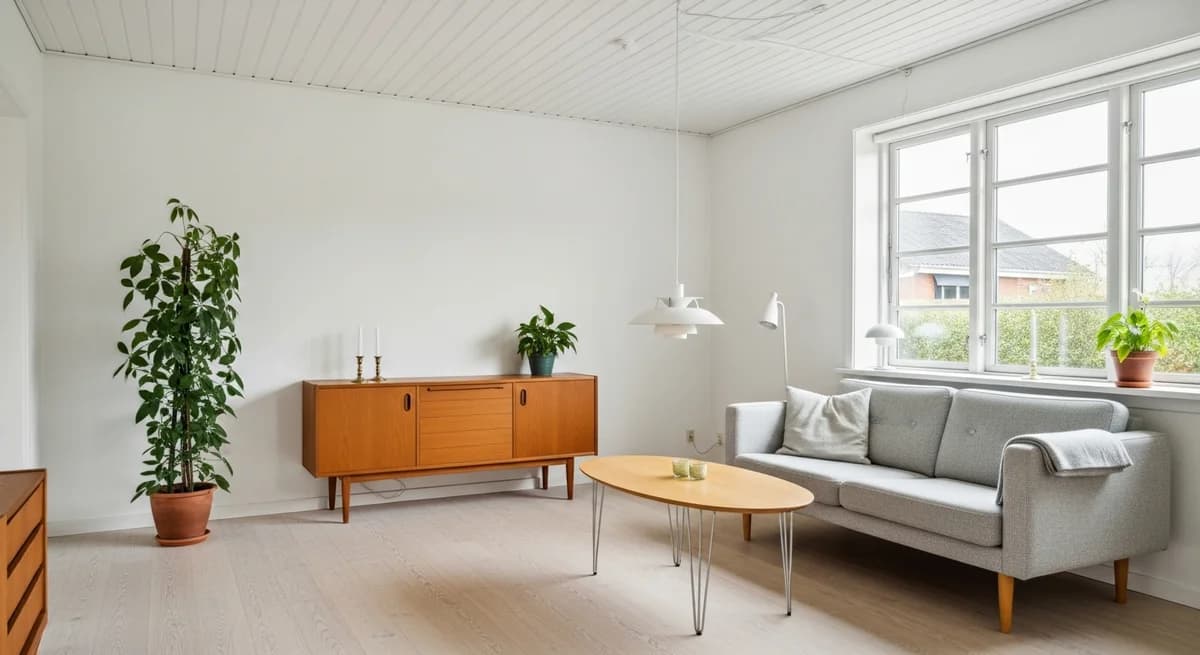 Færdigt malerresultat — Indvendig maling i Skanderborg