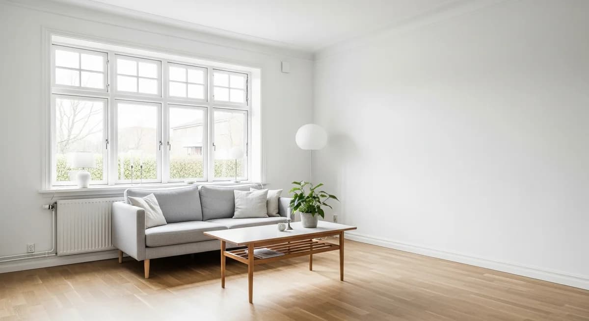 Færdigt malerresultat — Indvendig maling i Humlebæk