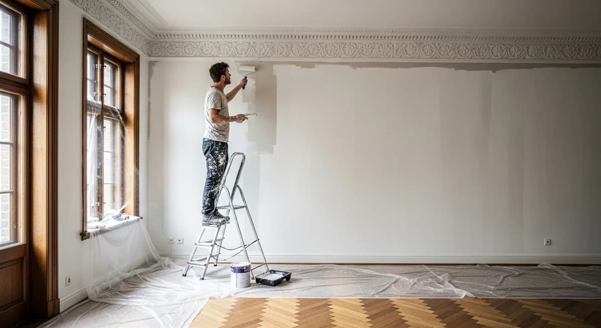 Professionel maler udfører traevaerk og vinduer i Nykøbing F — certificeret malerfirma