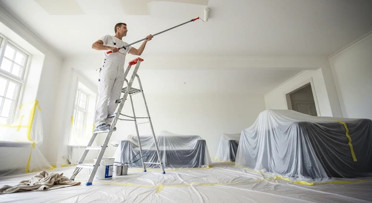 Loftsmaling — professionelt malerarbejde