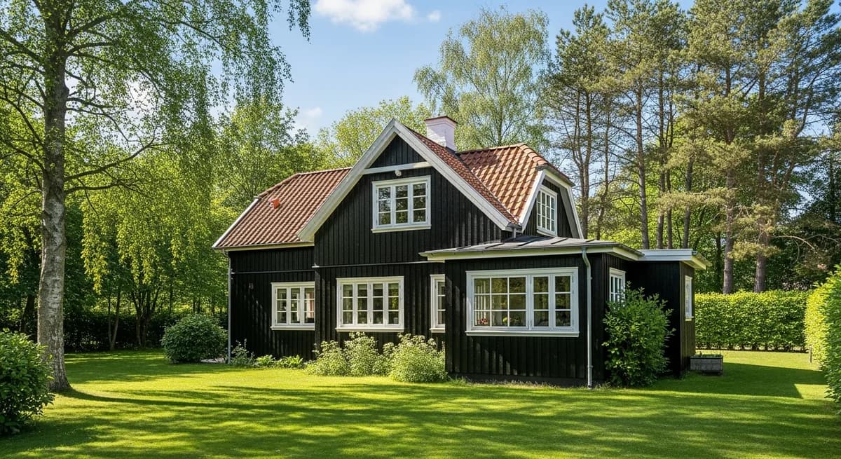 Resultat af professionel maling af sommerhus