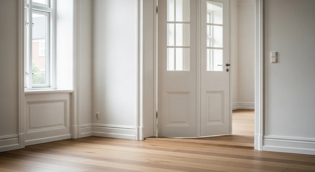 Færdigt malerresultat — Maling af træværk i Serup