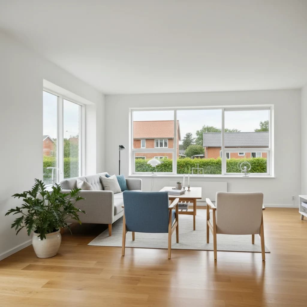 Færdigt malerresultat — Indvendig maling i Aalborg