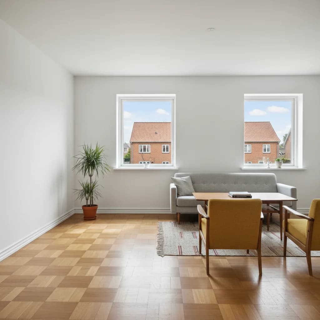 Færdigt malerresultat — Indvendig maling i Aarhus