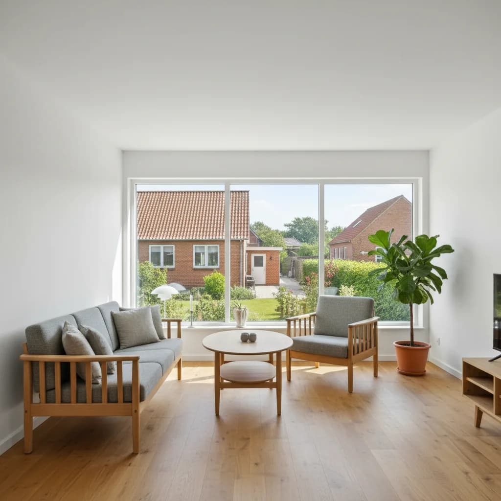 Færdigt malerresultat — Traevaerk Og Vinduer i Kolding