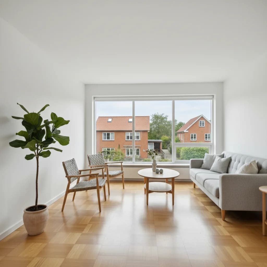 Færdigt malerresultat — Indvendig maling i Esbjerg