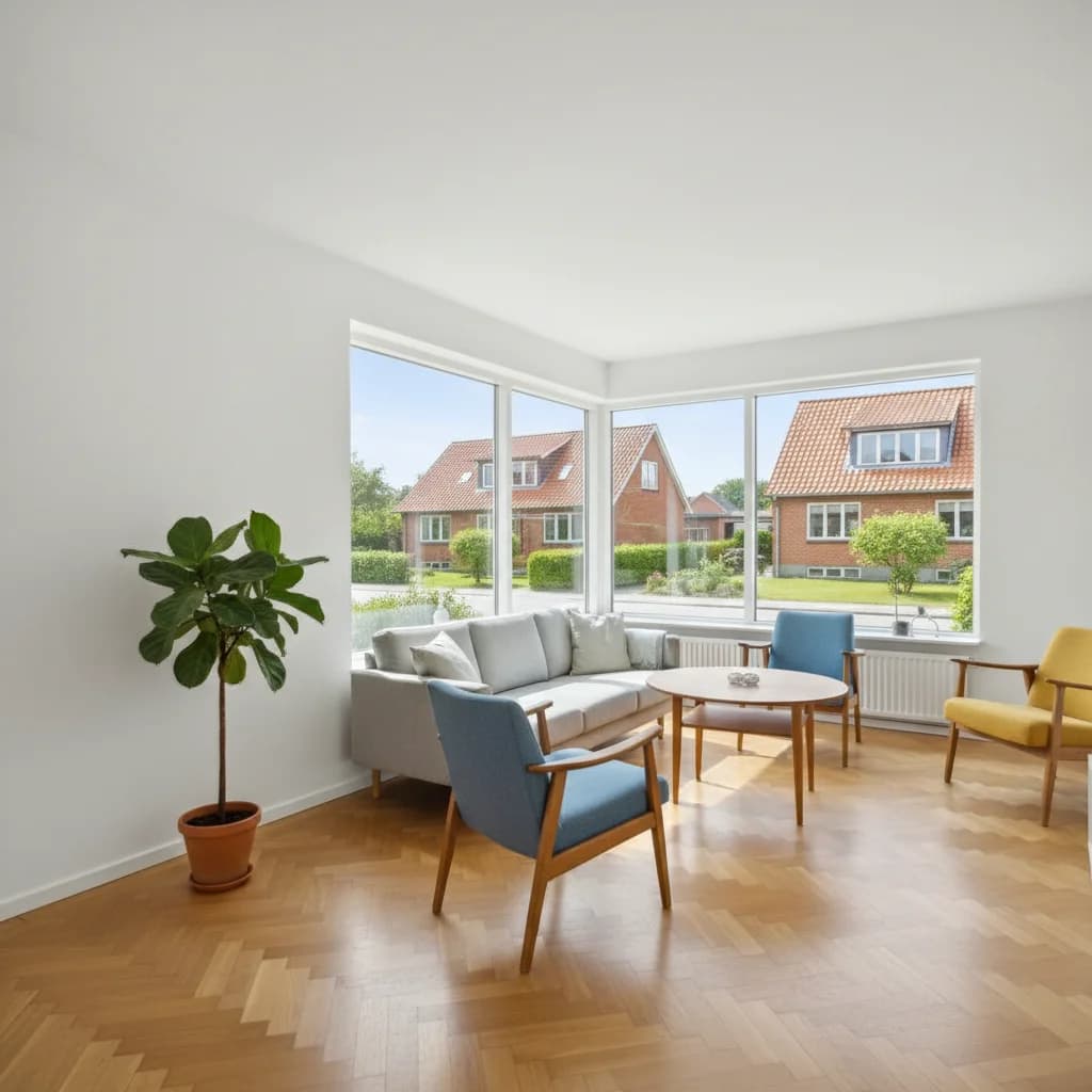 Færdigt malerresultat — Indvendig maling i Fredericia