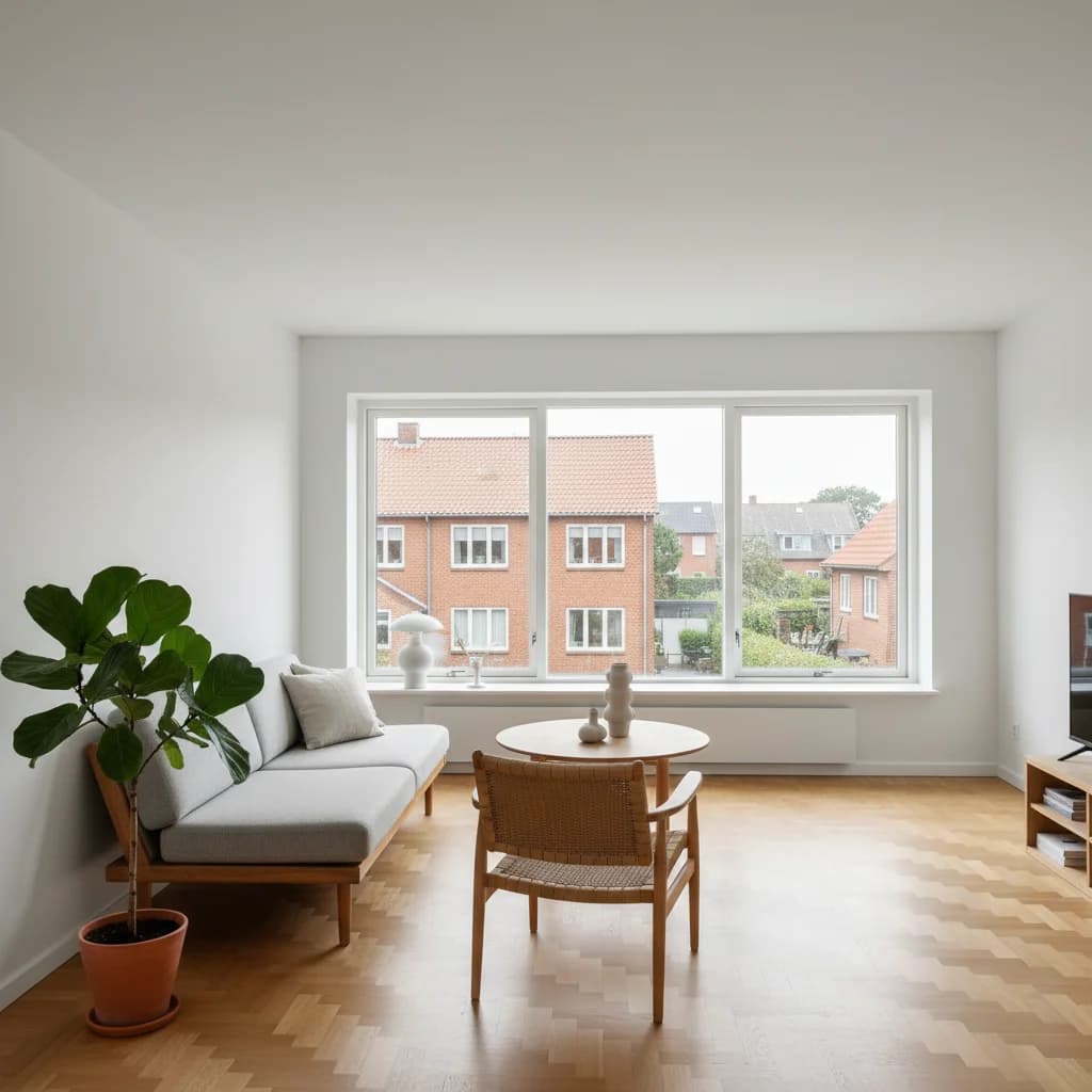 Færdigt malerresultat — Indvendig maling i Frederiksberg