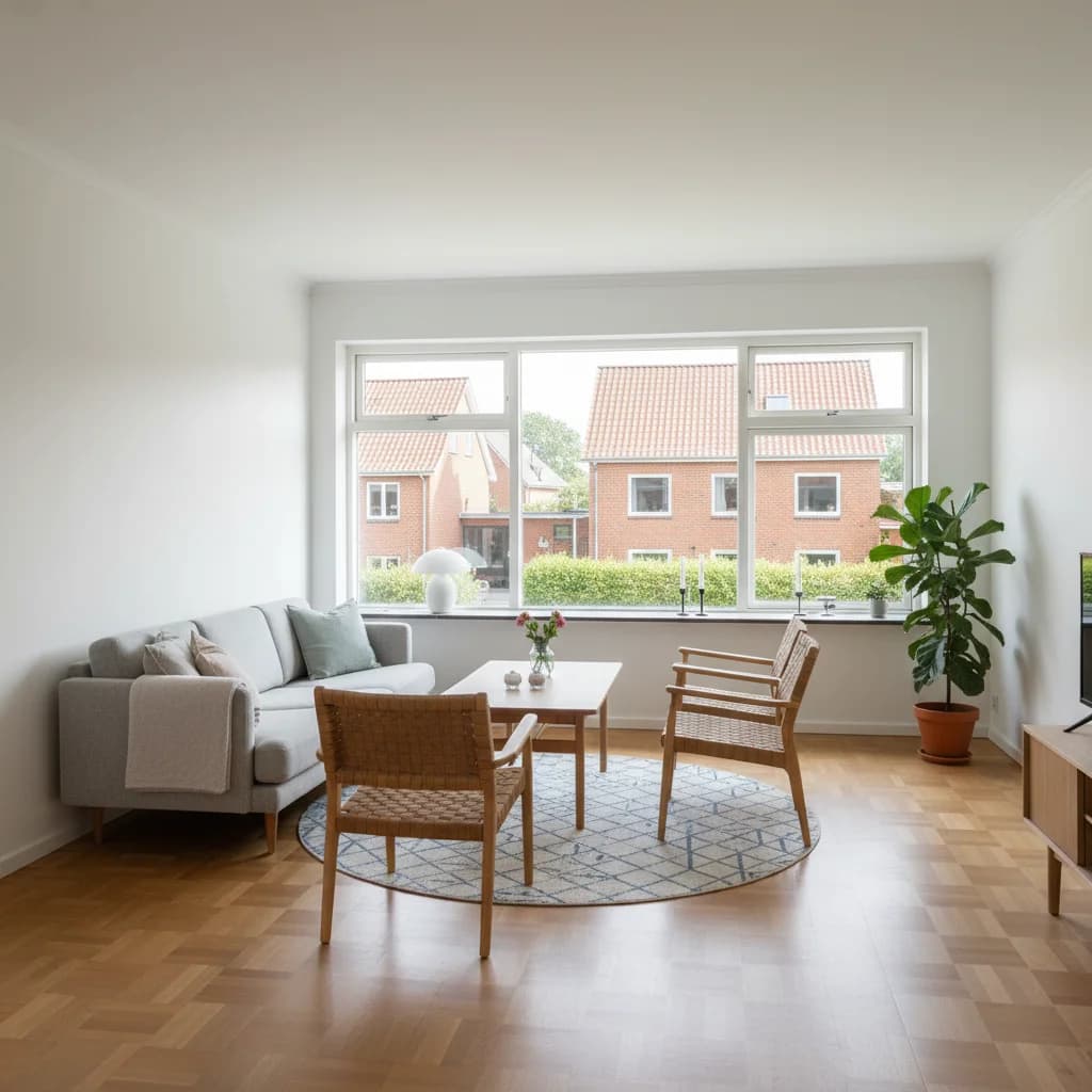 Færdigt malerresultat — Indvendig maling i Gentofte