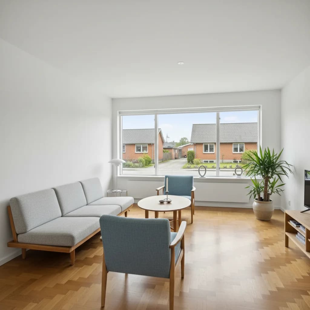 Færdigt malerresultat — Indvendig maling i Gladsaxe