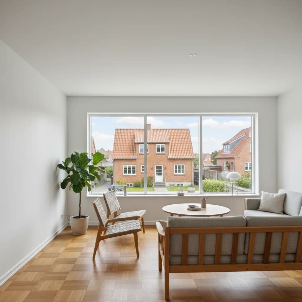 Færdigt malerresultat — Indvendig maling i Helsingør