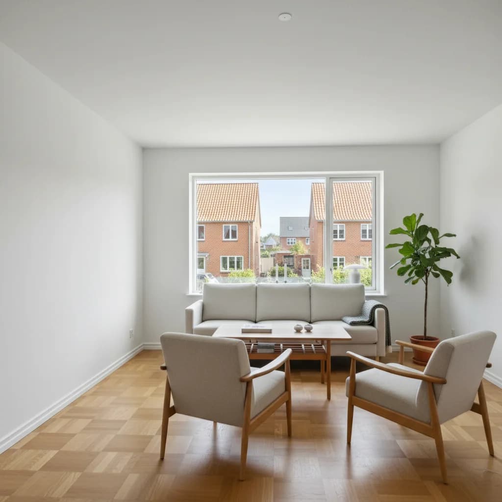 Færdigt malerresultat — Indvendig maling i Hillerød