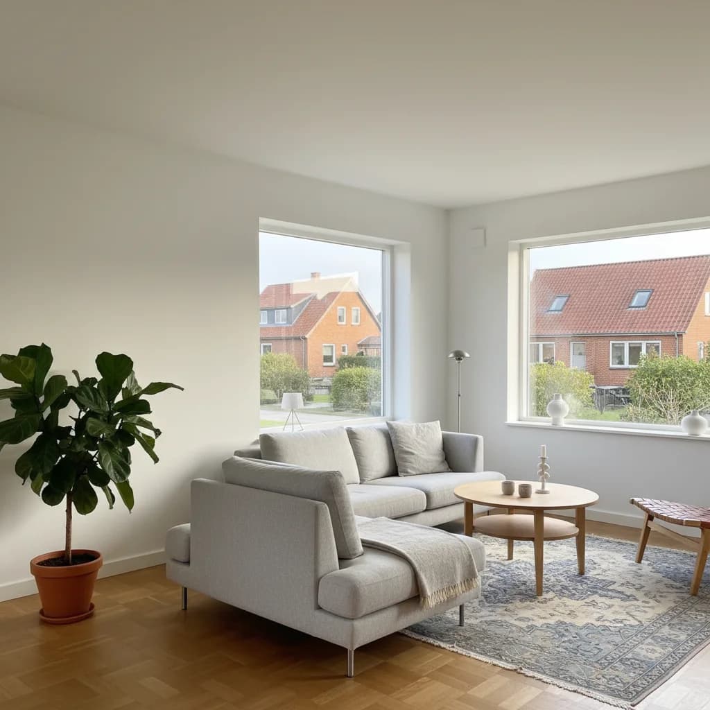 Færdigt malerresultat — Indvendig maling i Holbæk