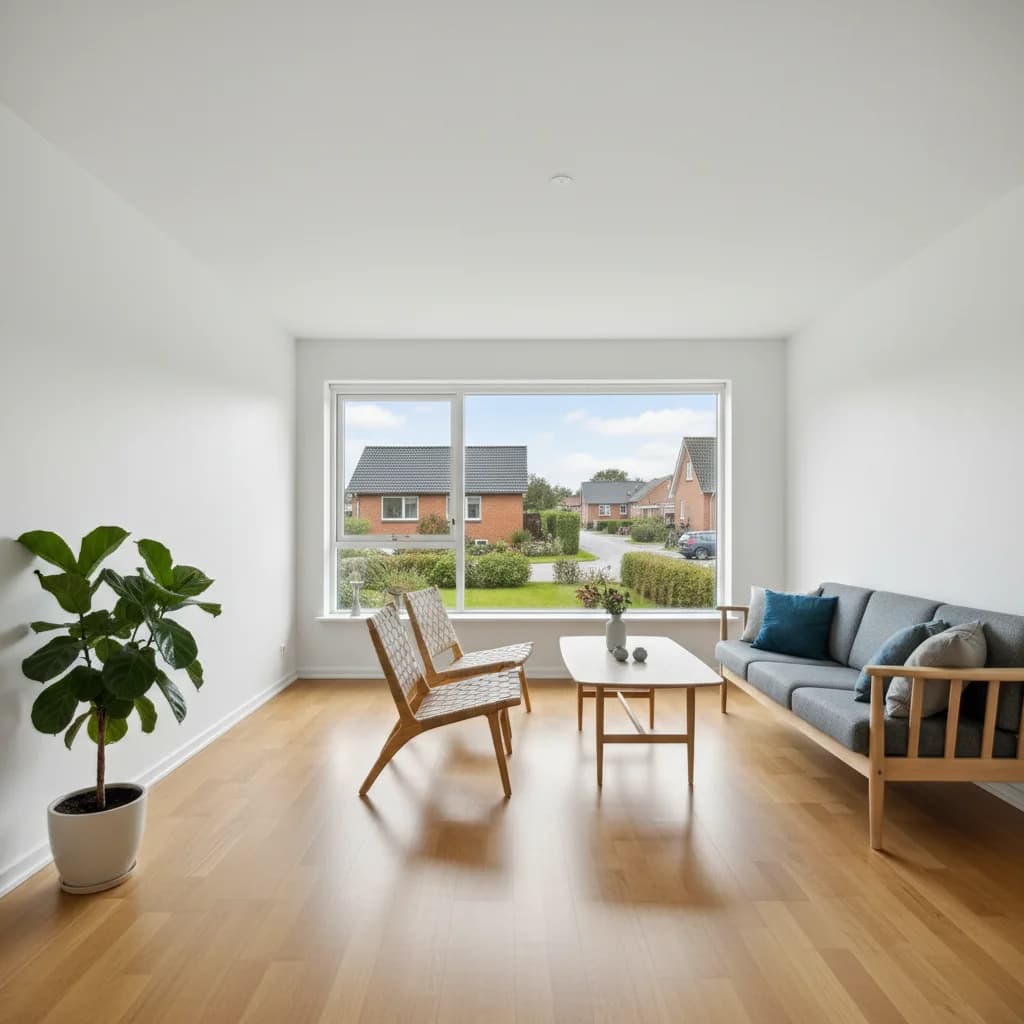 Færdigt malerresultat — Indvendig maling i Holstebro