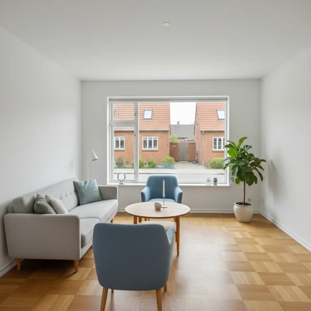 Færdigt malerresultat — Indvendig maling i Horsens