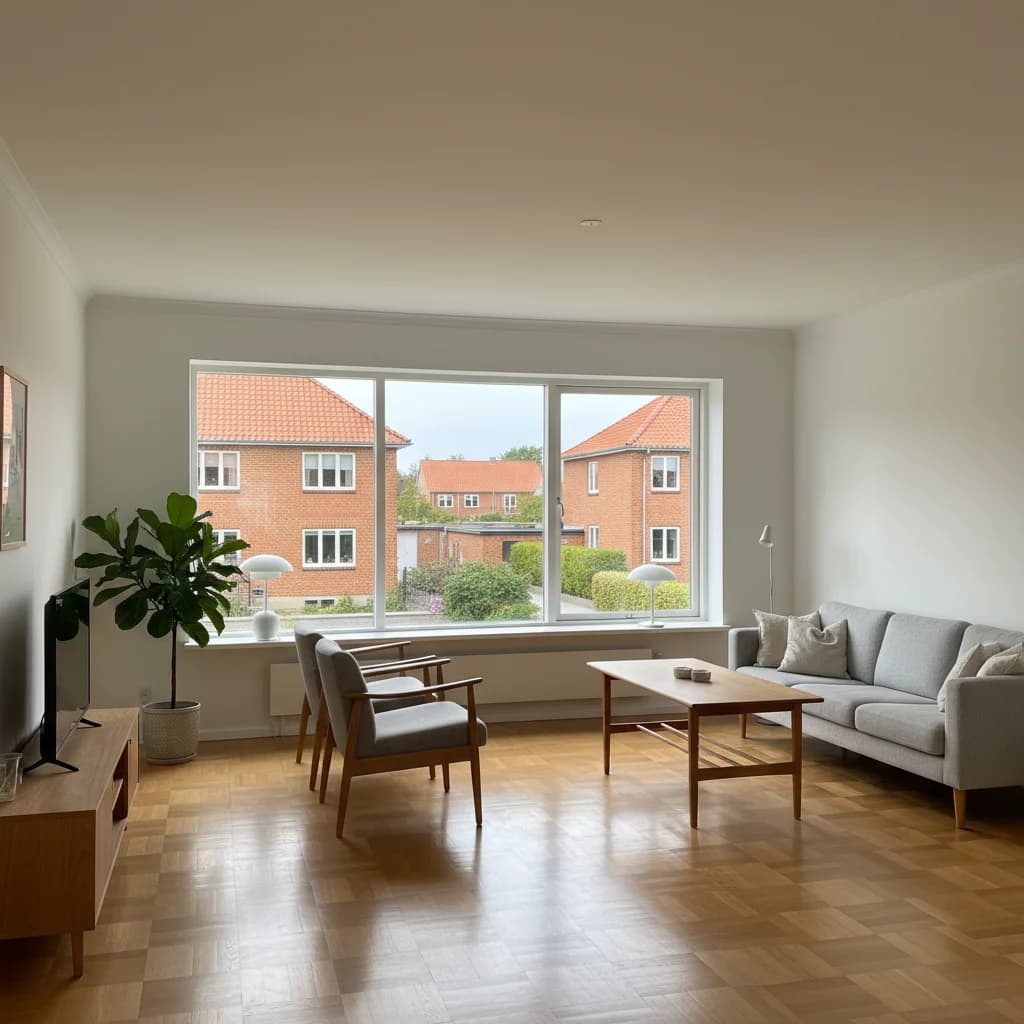 Færdigt malerresultat — Indvendig maling i Hvidovre