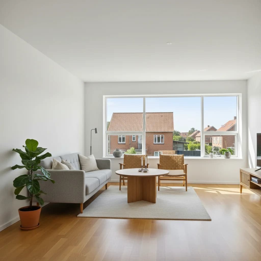 Færdigt malerresultat — Indvendig maling i Køge