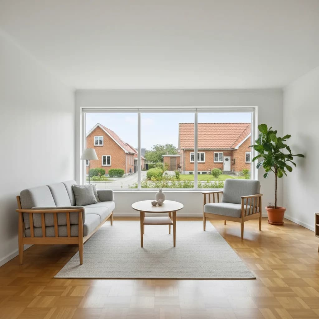 Færdigt malerresultat — Indvendig maling i Næstved