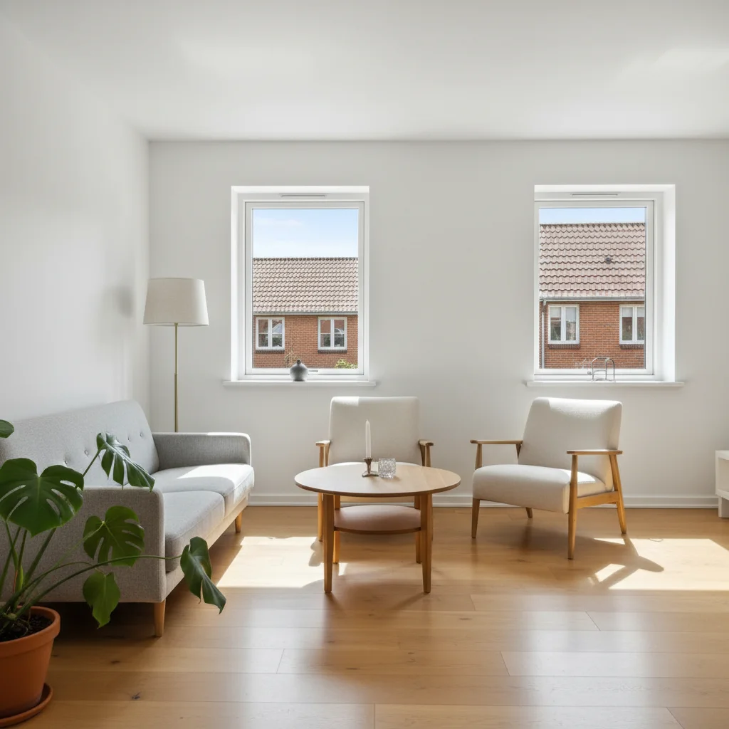 Færdigt malerresultat — Indvendig maling i Odense