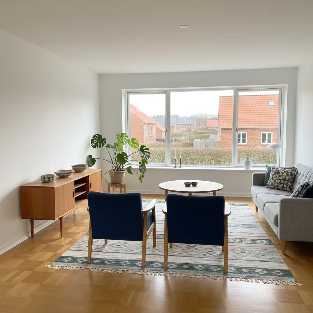 Færdigt malerresultat — Indvendig maling i Roskilde