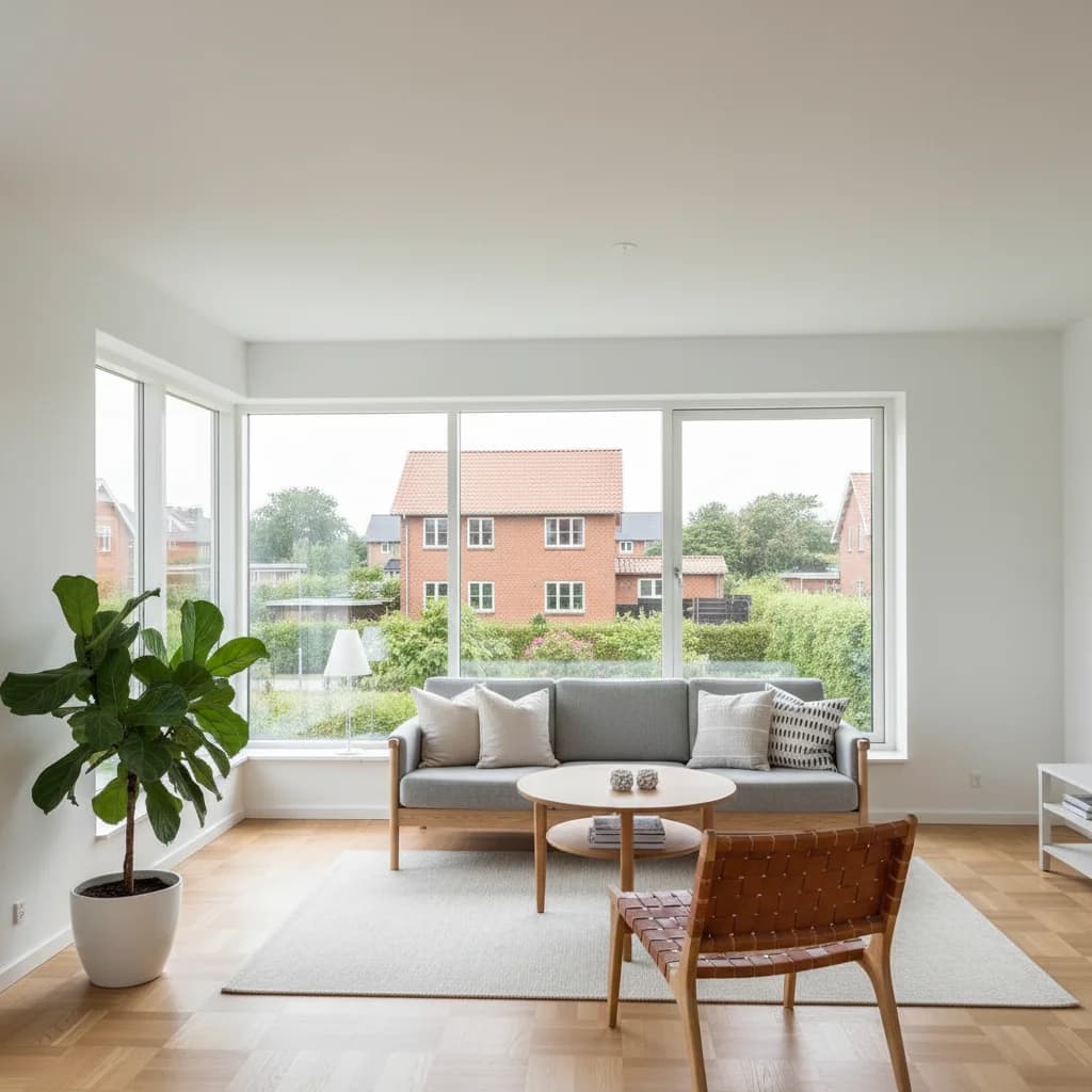 Færdigt malerresultat — Indvendig maling i Silkeborg