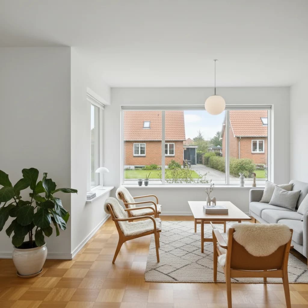 Færdigt malerresultat — Traevaerk Og Vinduer i Gladsaxe