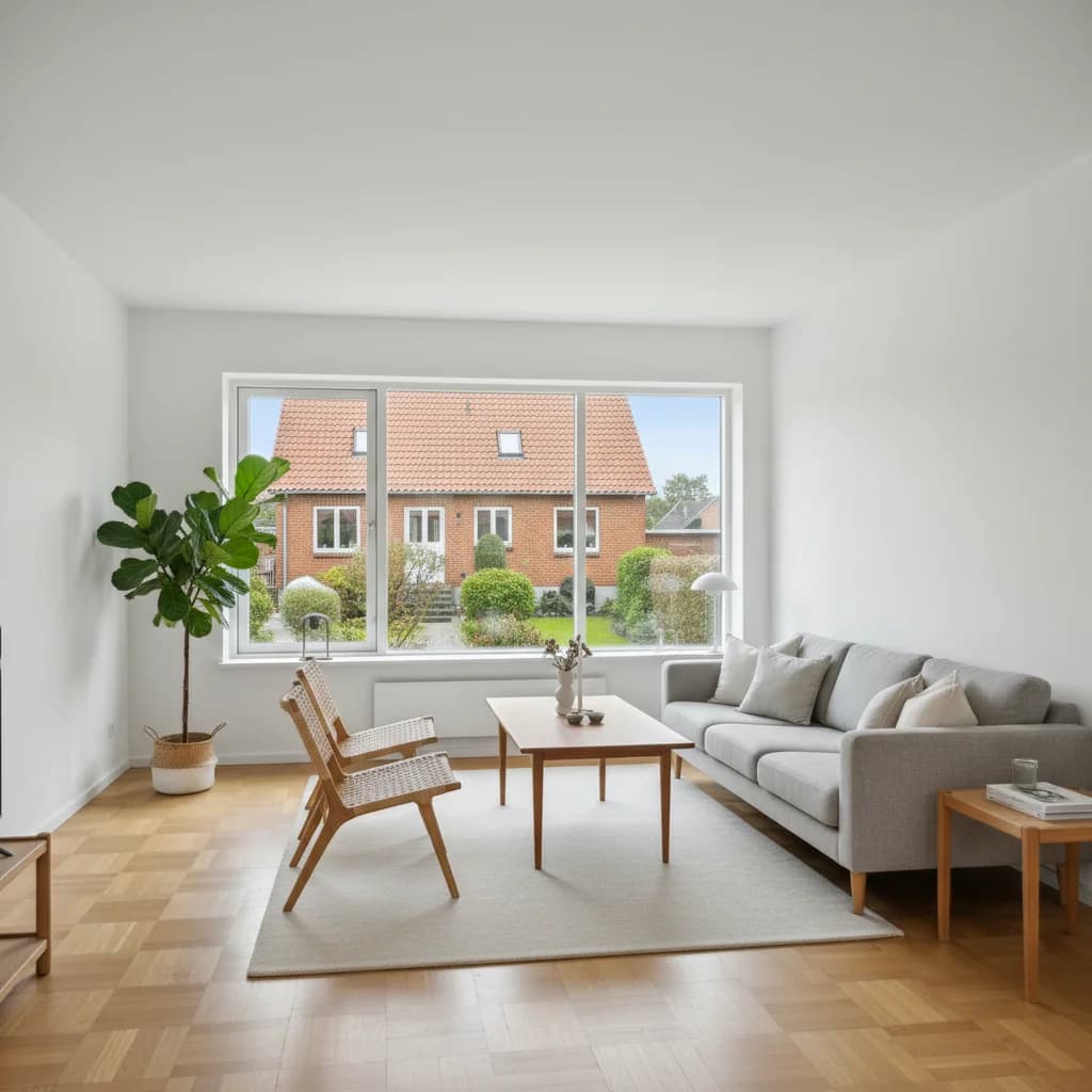 Færdigt malerresultat — Indvendig maling i Taastrup