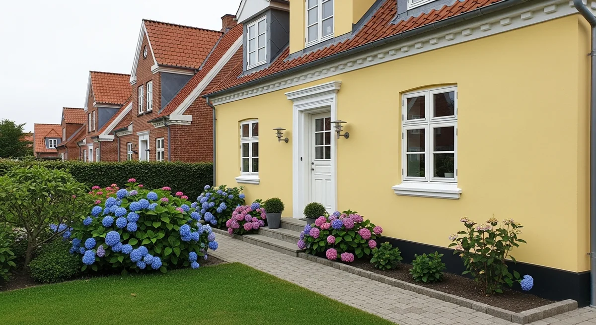 Færdigt malerresultat — Facademaling i Frederikshavn