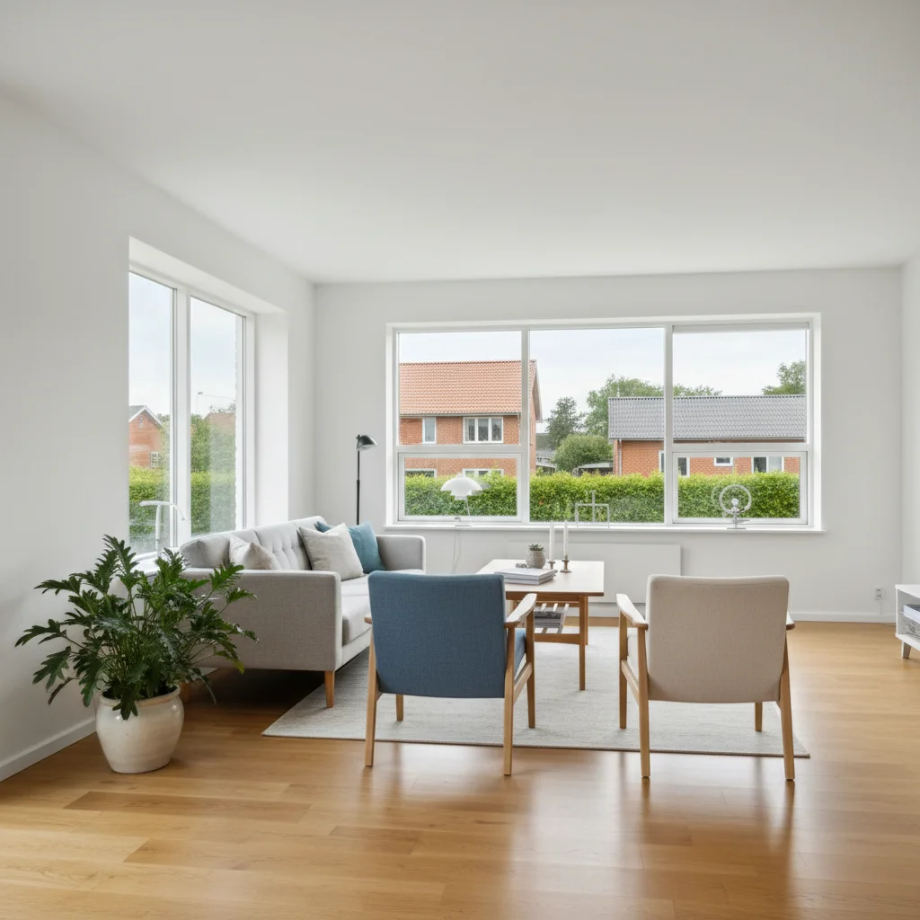 Færdigt malerresultat — Indvendig maling i Aalborg