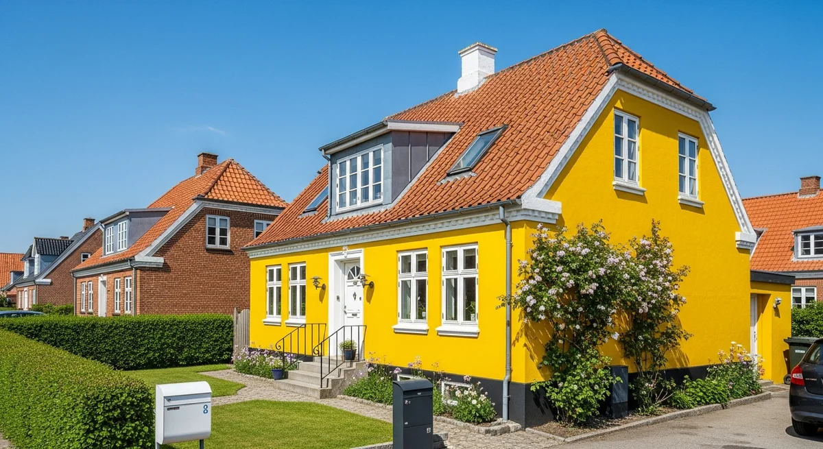 Færdigt malerresultat — Udvendig maling i Hadsund