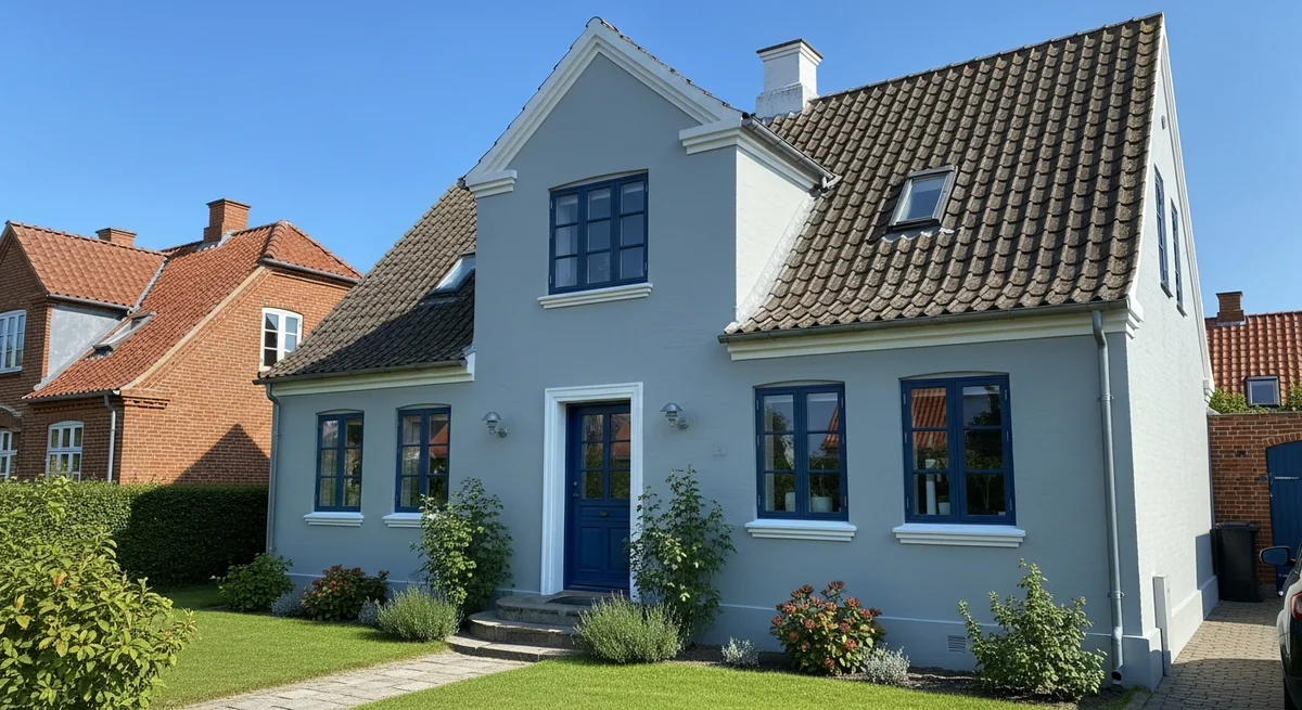 Færdigt malerresultat — Udvendig maling i Kirke Hvalsø
