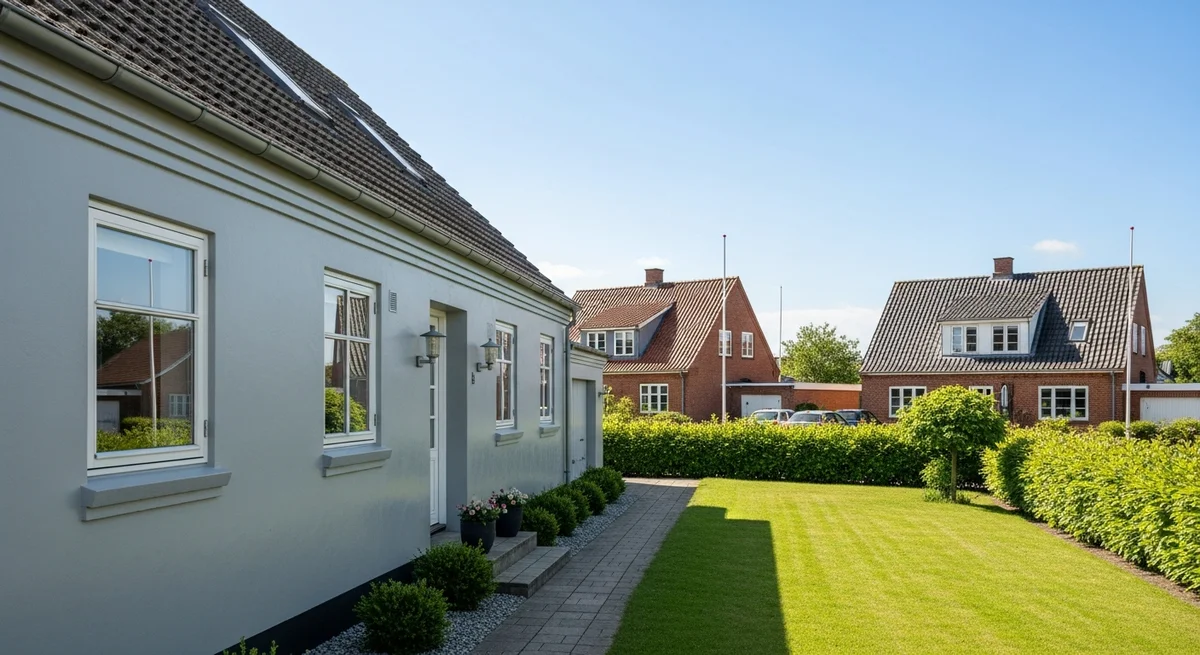 Færdigt malerresultat — Udvendig maling i Sakskøbing